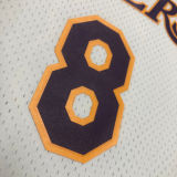 2003/04 Lakers BRYANT #8 Retro White NBA Jerseys热压