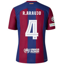 R. ARAUJO #4 BA 1:1 Quality Home Fans Jersey 2023/24 (UCL Font 欧冠字体) ★★