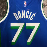Mavericks DONCIC #77 Blue City Edition NBA Jerseys