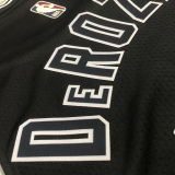 Spurs DEROZAN #10 Black NBA Jerseys