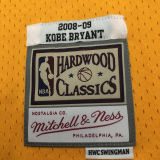 2008/09 Lakers BRYANT #24 Yellow Retro NBA Jerseys 热压