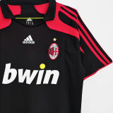 2007/08 AC Milan Third Black Retro Soccer Jersey