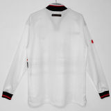 1998/99 M Utd Away Long Sleeve Retro Soccer Jersey