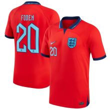 FODEN #20 England 1:1 Away Red Fans Jersey 2022/23 ★★