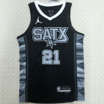 Spurs DUNCAN #21 Black NBA Jerseys
