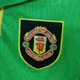 1992-1994 M Utd Yellow And Green Retro Soccer Jersey