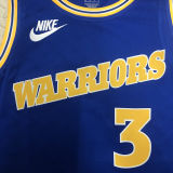 Warriors POOLE #3 Blue Retro NBA Jerseys
