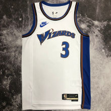 Wizards BEAL #3 White Retro NBA Jerseys