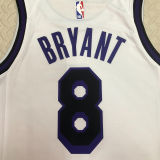 Lakers BRYANT #8 White City Edition NBA Jerseys