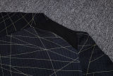2025 PSG Black Gold Stripe Half Pull Sweater Tracksuit