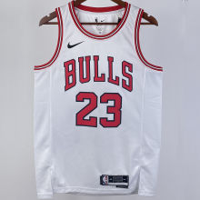 2023/24 Bulls JORDAN #23 White NBA Jerseys 热压