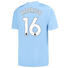 RODRIGO #16 Man City 1:1 Home Blue Fans Jersey 2023/24 (League Font) ★★