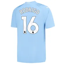 RODRIGO #16 Man City 1:1 Home Blue Fans Jersey 2023/24 (League Font) ★★
