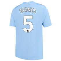 STONES #5 Man City 1:1 Home Blue Fans Jersey 2023/24 (League Font) ★★