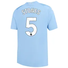 STONES #5 Man City 1:1 Home Blue Fans Jersey 2023/24 (League Font) ★★