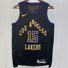 2023/24 Lakers REAVES #15 Black City Edition NBA Jerseys