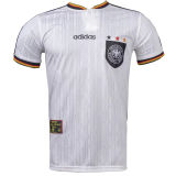 1996 Germany Home White Retro Soccer Jersey
