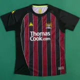 2008/09 Man City Away Red Black Retro Jersey