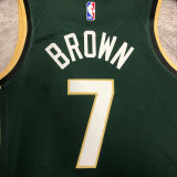 2023 Celtics BROWN #7 Green City Edition NBA Jerseys