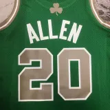 2007/08 Celtics ALLEN #20 Retro Green NBA Jerseys热压