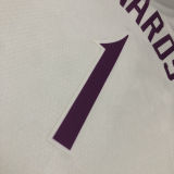 Timberwolves EDWAROS #1 White Pink NBA Jerseys