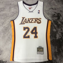 2009/10 Lakers BRYANT #24 Retro White NBA Jerseys热压