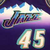 Jazz MITCHELL #45 Snow Mountain Edition Purple NBA Jerseys Hot Pressed