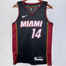 2023/24 Miami Heat HERRO #14 Black NBA Jerseys 热压