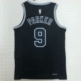Spurs PARKER #9 Black Retro NBA Jerseys