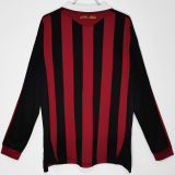 2009/10 AC Milan Home Long Sleeve Retro Soccer Jersey
