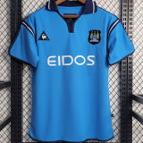 2001/02 Man City Home Blue Retro Soccer Jersey