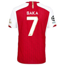 SAKA #7 ARS 1:1 Quality Home Fans Jersey 2023/24 (UCL Font) ★★