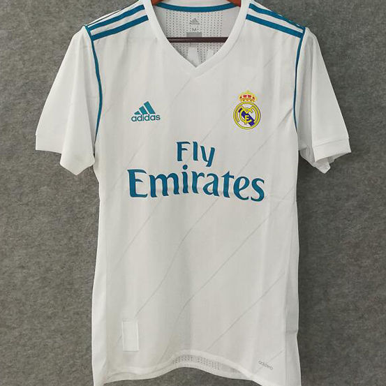 2017-2018 RM White Home Retro Soccer Jersey