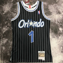 1994/95 Magic HARDAWAY #1 Black Retro NBA Jerseys 热压