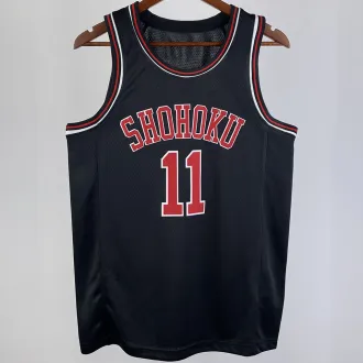 RUKAWA #11 SHOHOKU Black NBA Jersey