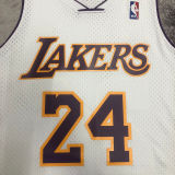 2009/10 Lakers BRYANT #24 Retro White NBA Jerseys热压