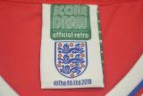 1982 England Away Red Retro Soccer Jersey