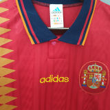 1994 Spain Home Red Retro Soccer Jersey