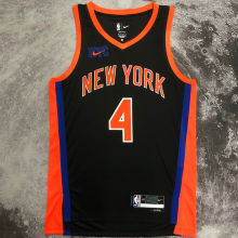 2023 NY Knicks ROSE #4 Black City Edition NBA Jerseys