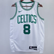 2023/24 Celtics PORAIGIS #8 White NBA Jerseys 热压