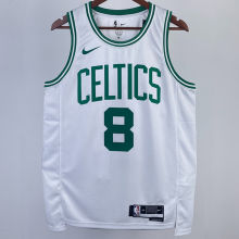 2023/24 Celtics PORAIGIS #8 White NBA Jerseys 热压