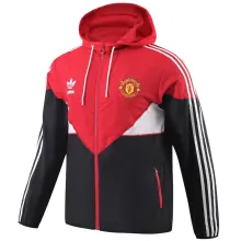 2023/24 M Utd Red Black Windbreaker