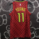 Hawks YOUNG #11 Red NBA Jersey