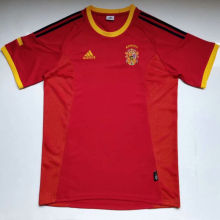 2002 Spain Home Retro Soccer Jersey