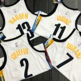 2021 Nets HARDEN #13 City Edition White NBA Jerseys Hot Pressed