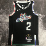 Clippers LEONARD #2 Black City Edition NBA Jerseys
