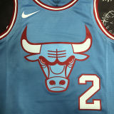 Bulls BALL #2 Blue NBA Jerseys