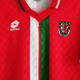 1996/1998 Wales Home Red Retro Soccer Jersey