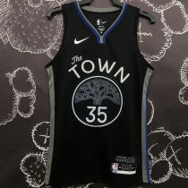 Warriors DURANT #35 Black Grey NBA Jerseys