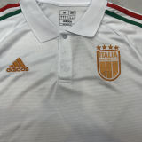 2024 Italy White POLO Fans Jersey
